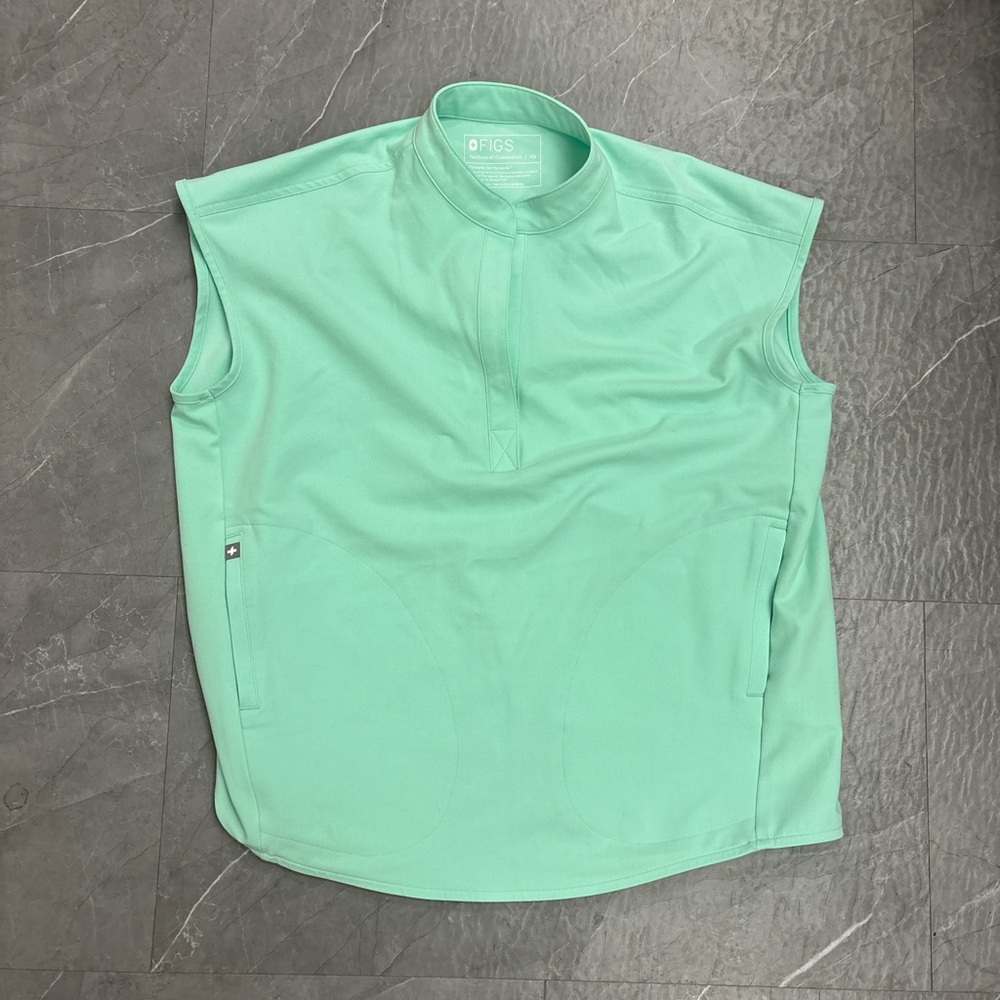 FIGS Technical Collection Mint Green Scrub Top